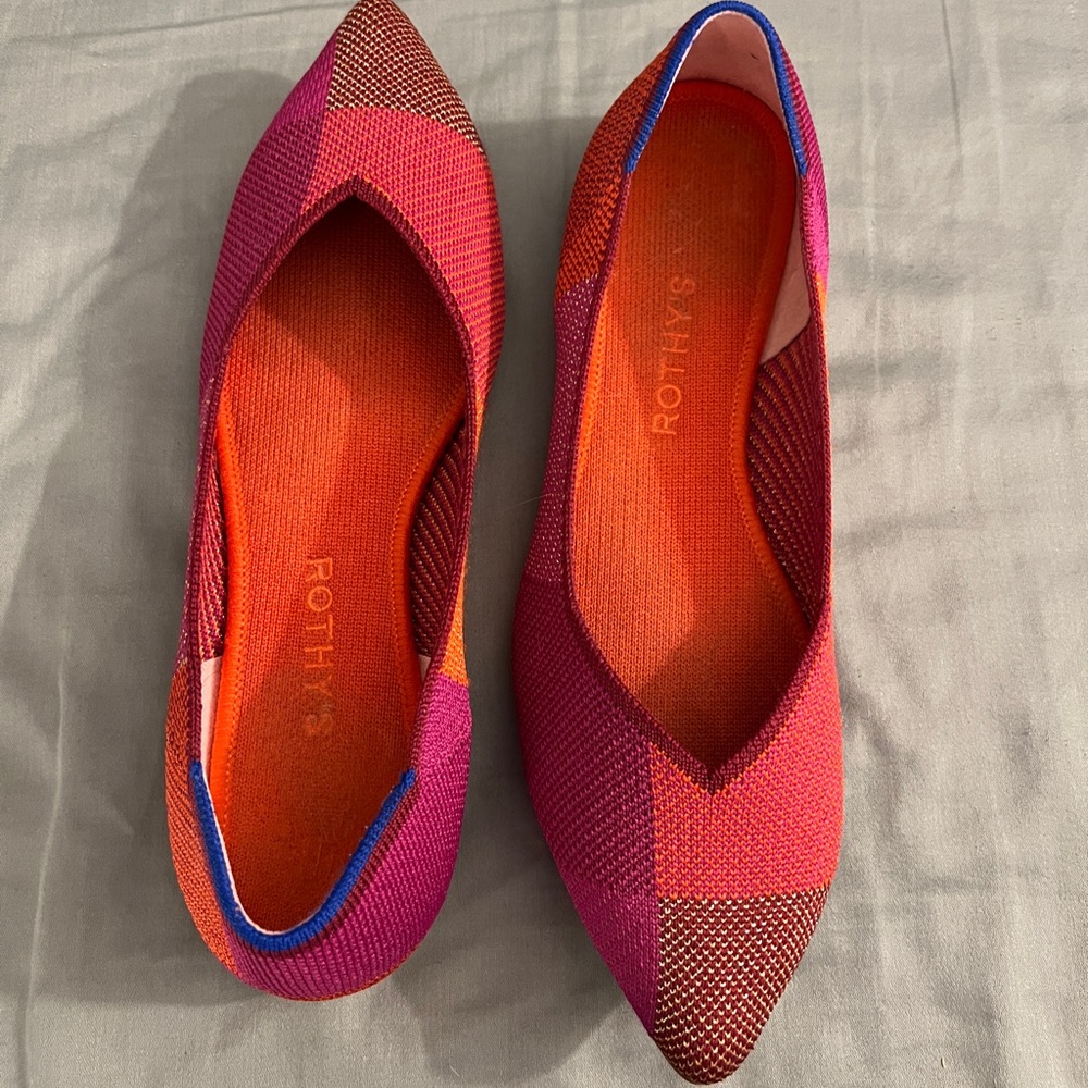 Rothy’s The Point Metallic Pomegranate